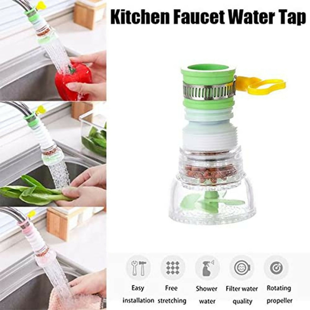 Kitchen Faucet Water Tap Filter with Rotating Shower Head for Sink