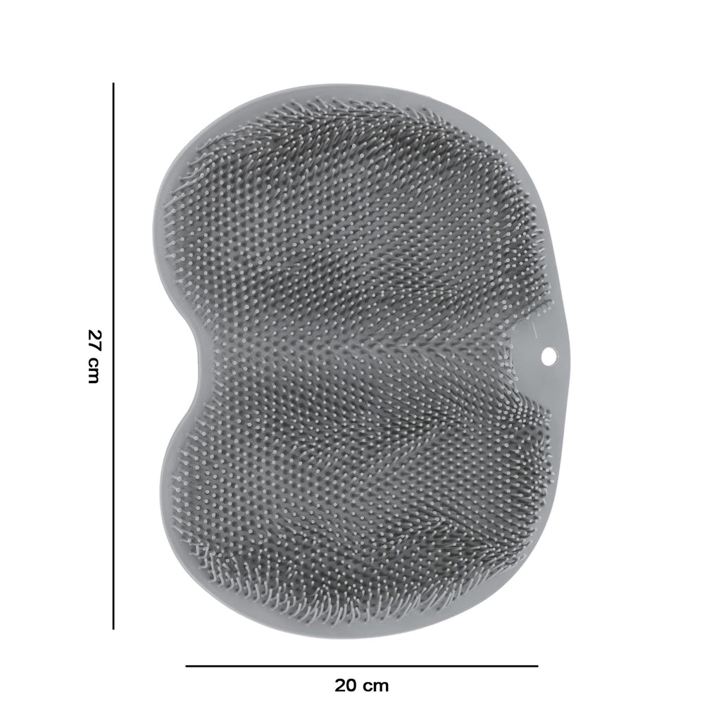 Silicone Bathroom Foot Cleaning Scrubber Mat (1 Pc 27x20 Cm)