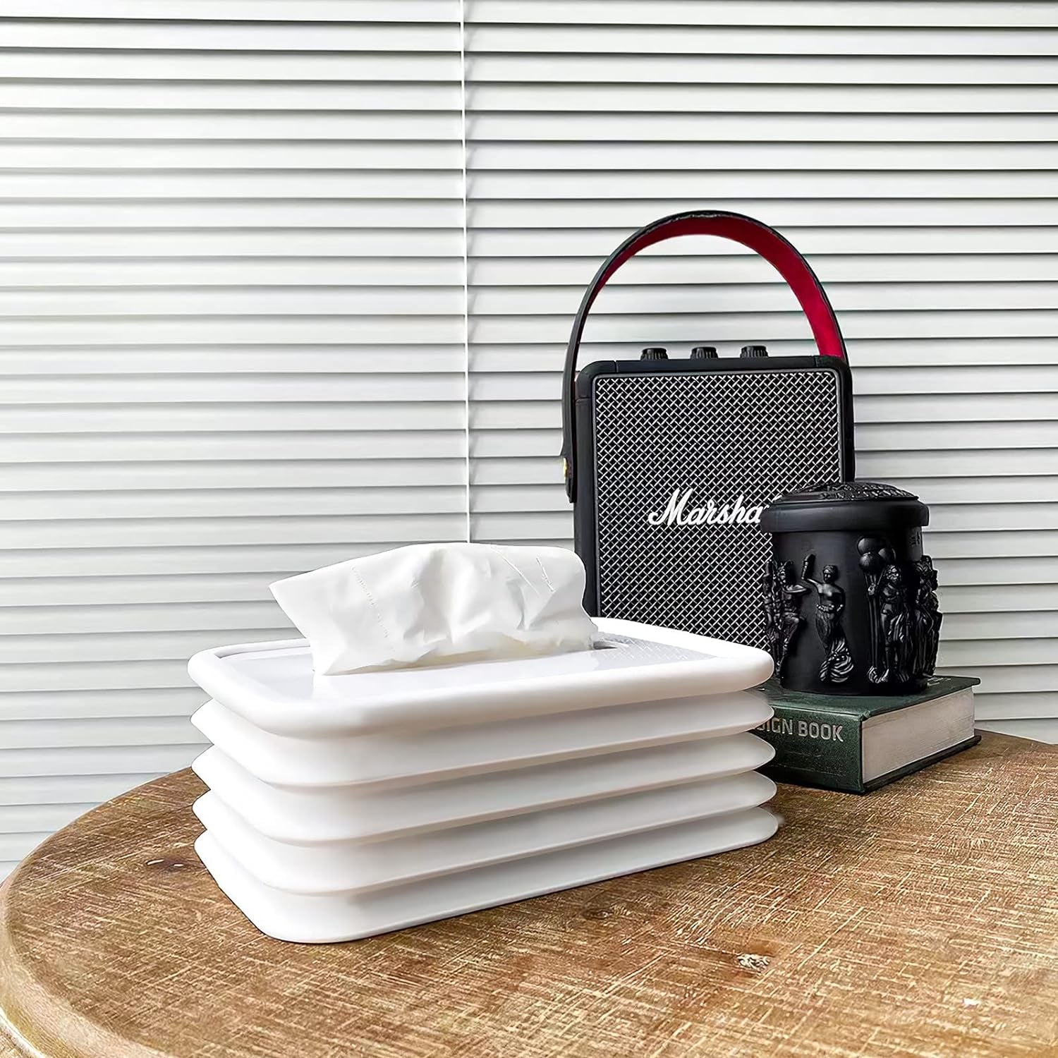 17576 Tissues Holder Silicone Simple Tissue Box Tissues Cylinder Tissues Cube Box Tissue Holder For Bathroom Office Car Bedroom For Bathroom Room Office Car