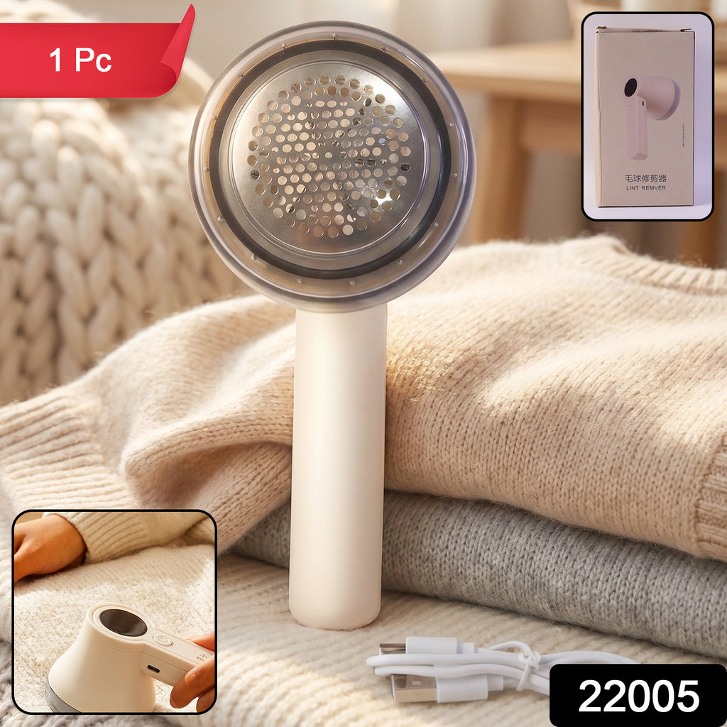 Rechargeable Electric Lint Remover  Fabric Shaver For Clothes Sweaters Sofa  Blankets (1 Pc)